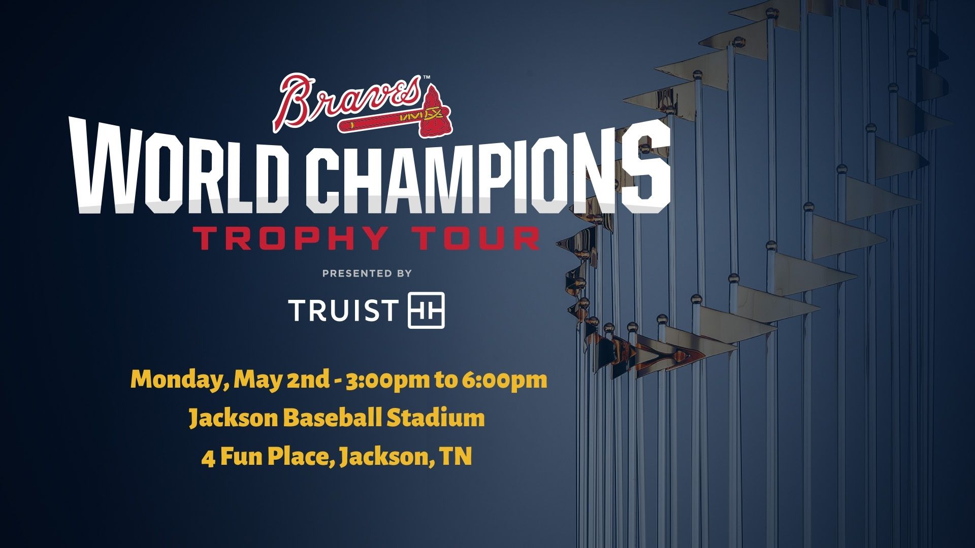 Atlanta Braves Trophy Tour Comes to Jackson, TN